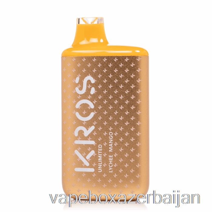 E-Juice Vape KROS Unlimited 6000 Disposable Lychee Mango